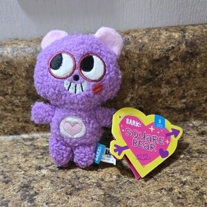 Bark Purple Square Bear Dog Toy Size Small 0-20 Pounds NWT